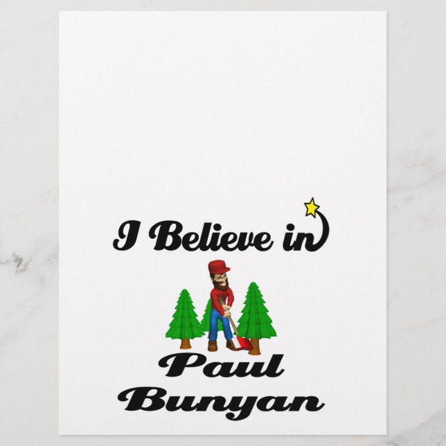 Jag tror på Paul bunyan (Framsida)