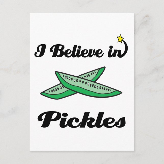 jag tror på pickles vykort (Framsida)