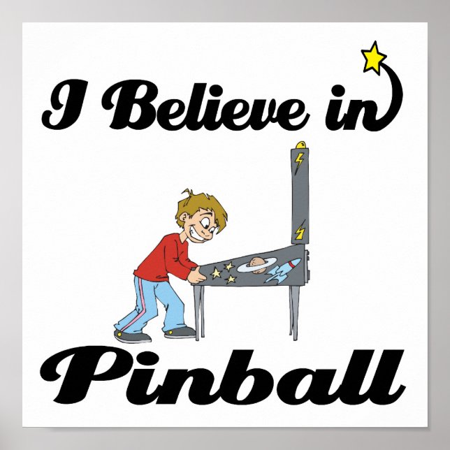 Jag tror på pinball poster (Framsidan)