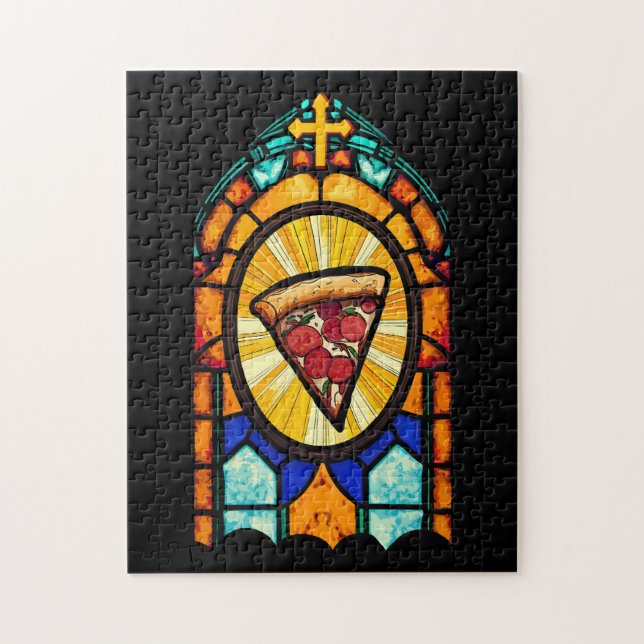 Jag tror på pizza pussel (Vertikal)