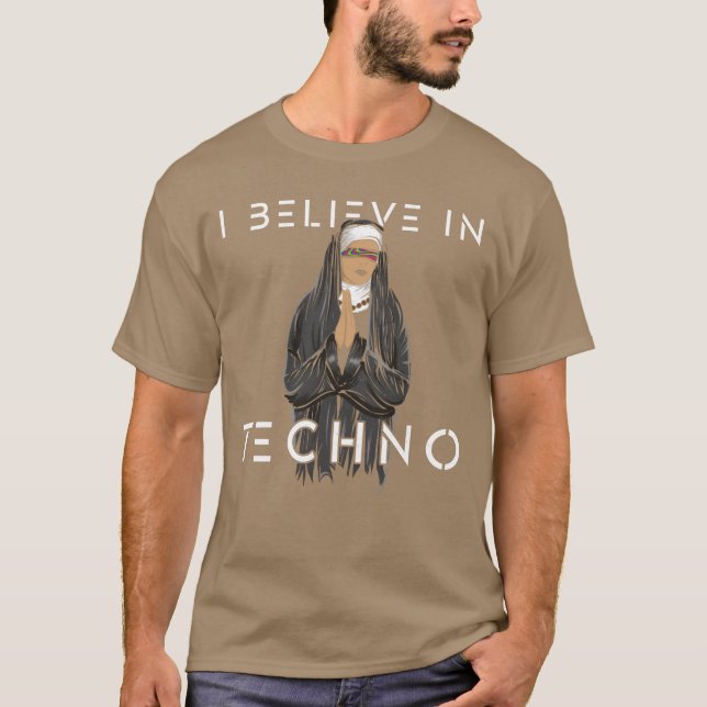 Jag tror på rolig teknik t shirt (Framsida)
