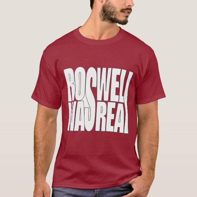 Jag tror på Roswell UFO-kraschen T-Shirt (Framsida)