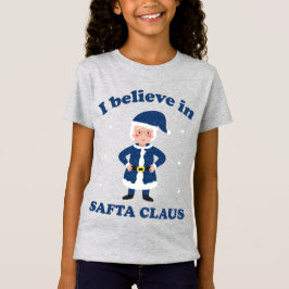 Jag tror på Safta Claus - Cute Chanukah Kids' T Shirt