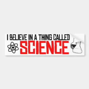 Jag tror på sak som heter Science - Resistance B Bildekal