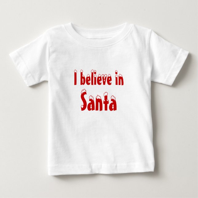 Jag tror på Santa T-shirt (Framsida)