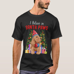 Jag tror på Santa Tass Cute Cocker Spain Chri T Shirt