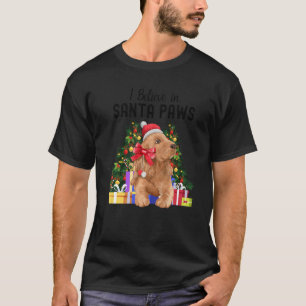 Jag tror på Santa Tass Cute Cocker spanel Chris T Shirt