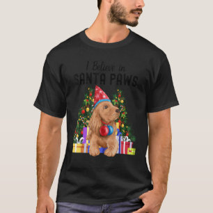 Jag tror på Santa Tass Cute Cocker spanel Chris T Shirt