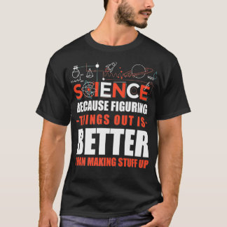 Jag tror på Science Joke Premium T Shirt