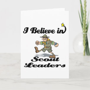 Jag tror på scout-ledare kort