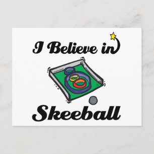 jag tror på skeeball vykort