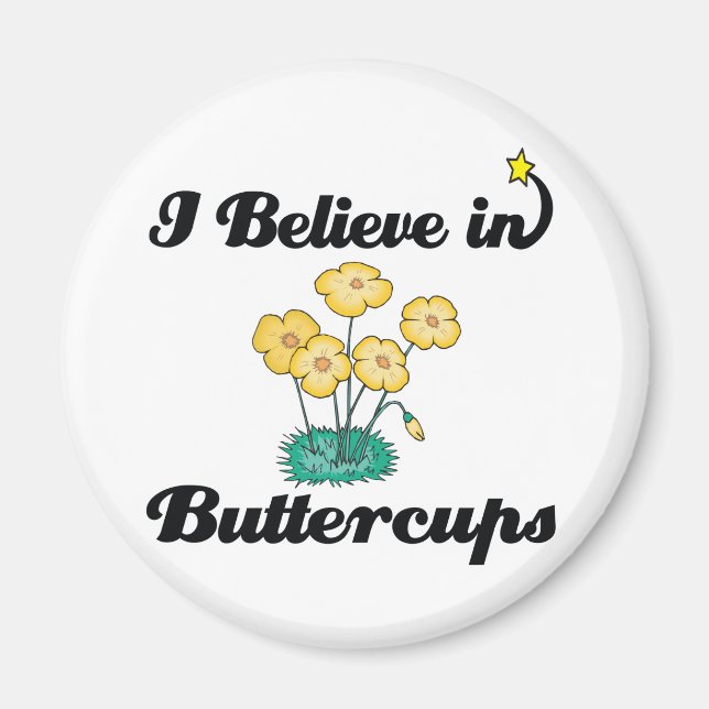 jag tror på smörblommor magnet (Framsidan)