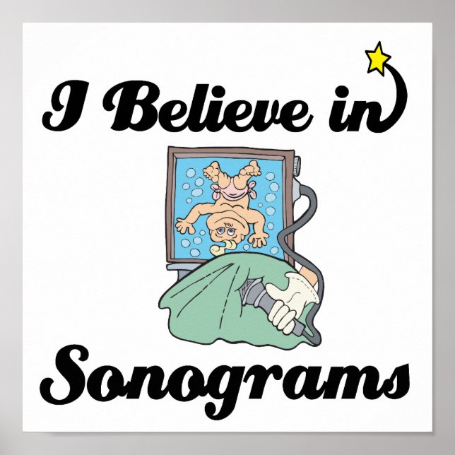 Jag tror på sonogram poster (Framsidan)