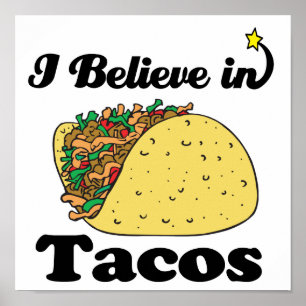 Jag tror på tacos poster