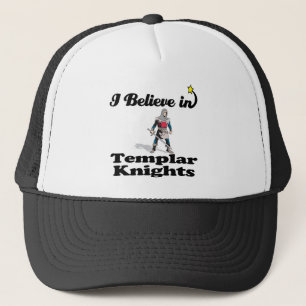 Jag tror på templära riddare truckerkeps