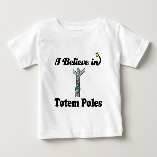 Jag tror på totem-stolpar t-shirt (Framsida)