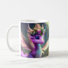 Jag tror på underbara (Purple Fairy Dragon) Kaffemugg