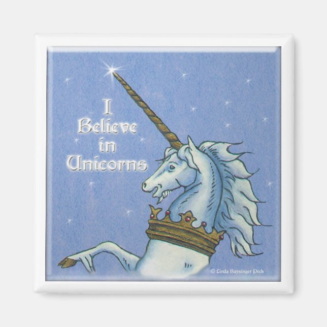 Jag tror på Unicorns Magnet (Framsidan)