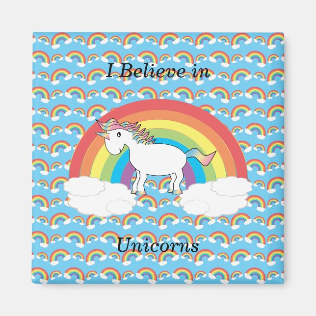 Jag tror på unicorns magnet (Framsidan)