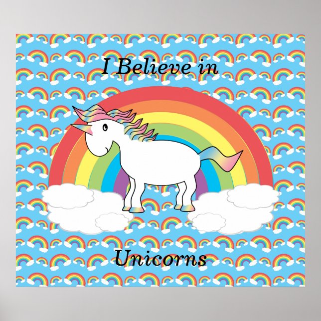 Jag tror på unicorns poster (Framsidan)