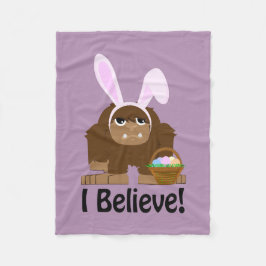 Jag tror! Påsk Bigfoot Fleecefilt