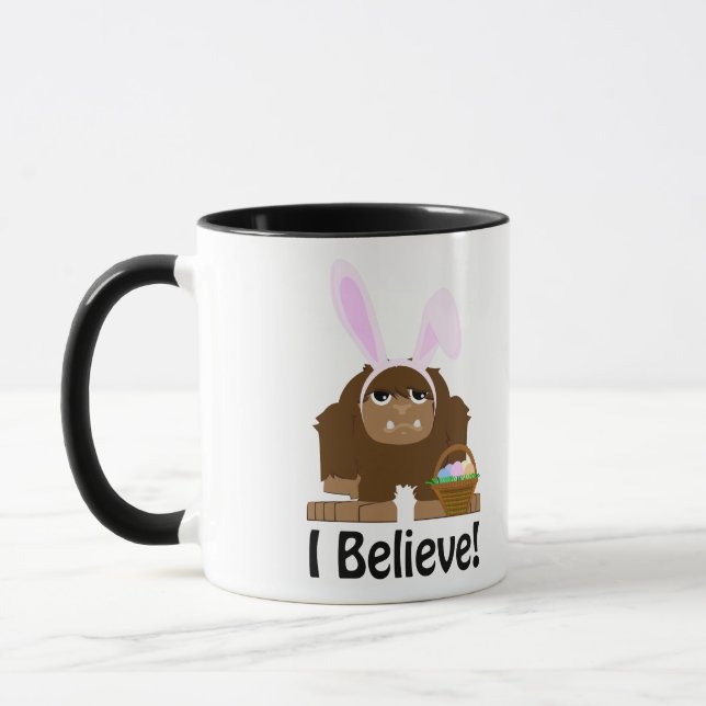 Jag tror! Påsk Bigfoot Mugg (Vänster)