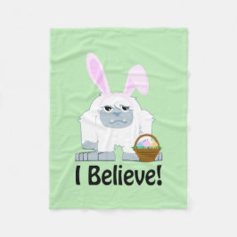 Jag tror! Påsk Yeti Fleecefilt