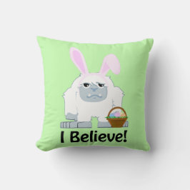 Jag tror! Påsk Yeti Kudde