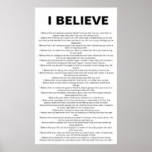 Jag tror poster