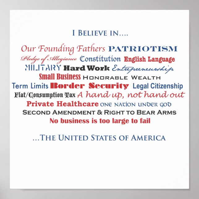 Jag tror poster (Framsidan)