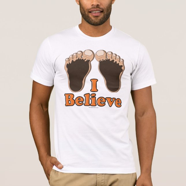Jag tror skjortan för Bigfoot utslagsplats T T-shirt (Framsida)