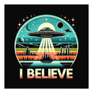 Jag tror - UFO Fototryck