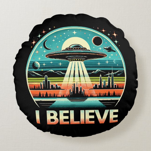 Jag tror - UFO Rund Kudde (Framsidan)