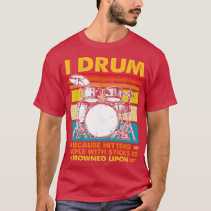 Jag trummar för att det är en grodd att sätta folk t shirt
