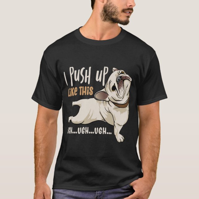 Jag trycker upp som den här Coolans Hund T Shirt (Framsida)