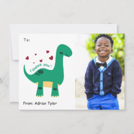 Jag tuggar dig Cute Classroom Photo Valentines day Julkort