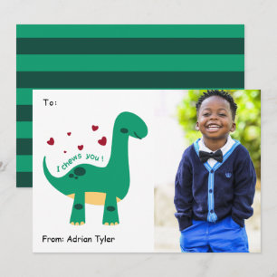 Jag tuggar dig Cute Classroom Photo Valentines day Julkort