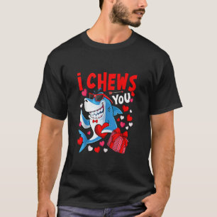 Jag tuggar dig hjärthaj Alla hjärtans dag-hajpojke T Shirt