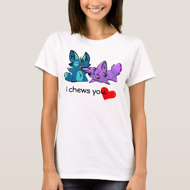 Jag tuggar dig t-shirt (Framsida)