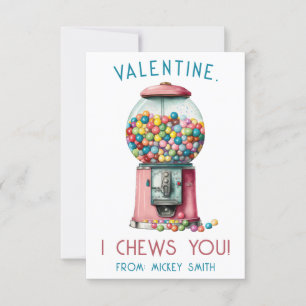 Jag tuggar dig, Valentine! Gumball Maskin Valentin Inbjudningar