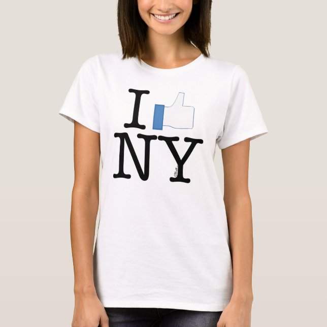 Jag tumm upp NY T-shirt (Framsida)