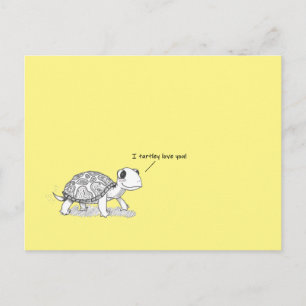 Jag Turtley Kärlek dig! Vykort