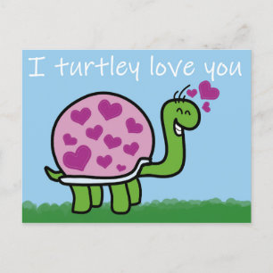 Jag turtley kärlek du postkorsning vykort