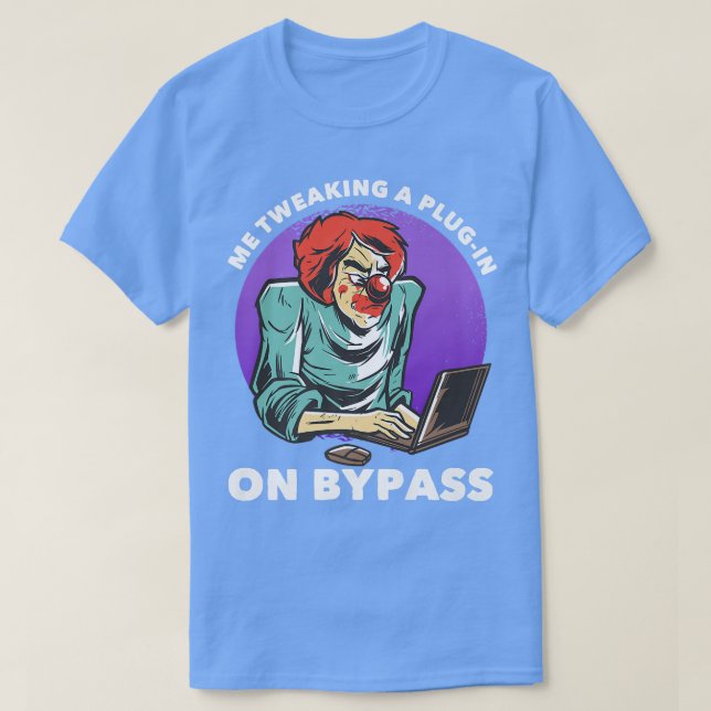 Jag twittrar in en plugin-modul på Bypass Music-pr T Shirt (Design framsida)