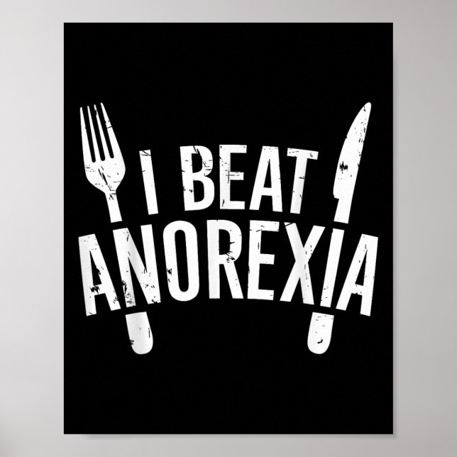 Jag tycker Anorexia Awareness Funny, Small Poster (Framsidan)