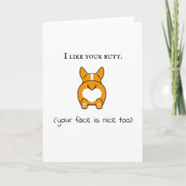 Jag tycker att din rumpa ansikte är trevlig för co kort