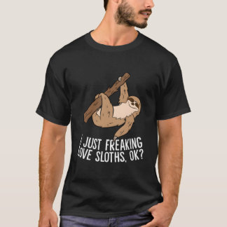 Jag Tycker Bara Riktigt Mycket Om Dovendjur Ok Äls T Shirt