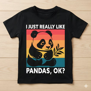 Jag Tycker Bara Riktigt Mycket Om Pandas OK – Söt  T Shirt