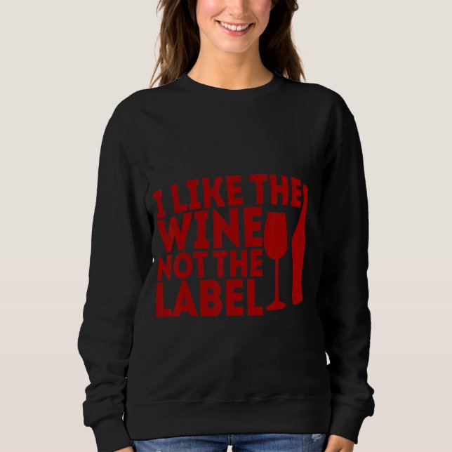 Jag tycker inte om märkningen Vin T Shirt (Framsida)