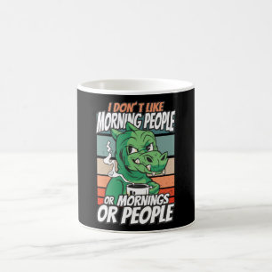 Jag tycker inte om morgonfolk eller morgondagen el kaffemugg